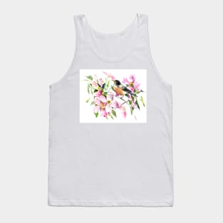 American Robin and Dogwood Flowers Tank Top